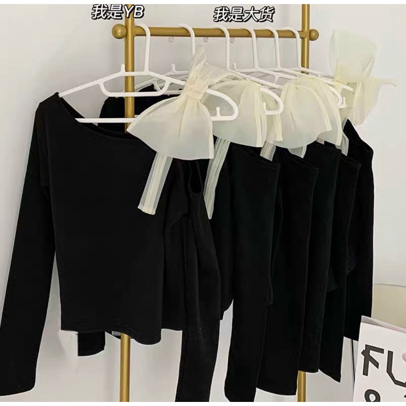 ÁO TRỄ VAI BUỘC NƠ CHẤT LEN GIẤY MỀM MỊN FREE SIZE