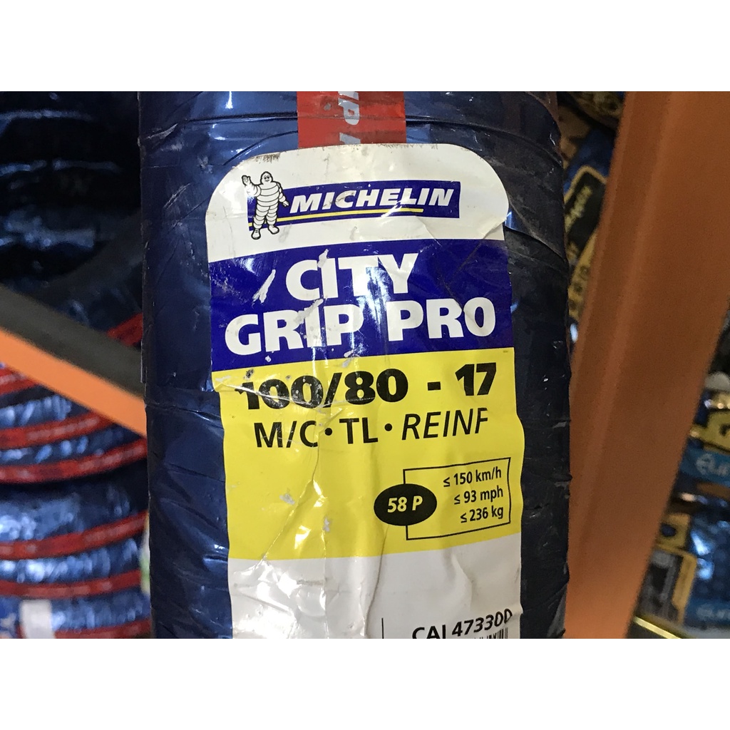 Vỏ Michelin City Grip Pro 50/100/17, 60-70-80/90/17, 100/80/17 Trước/Sau Exciter135, Sirius, Future125, Dream, Wave Nhỏ