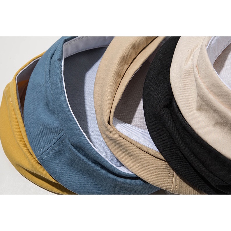 Mũ Nồi Ulzzang Vintage Kaki Cao Cấp Trơn Nhiều Màu Phong Cách Retro, Hàn Quốc - Iclassy_shoes