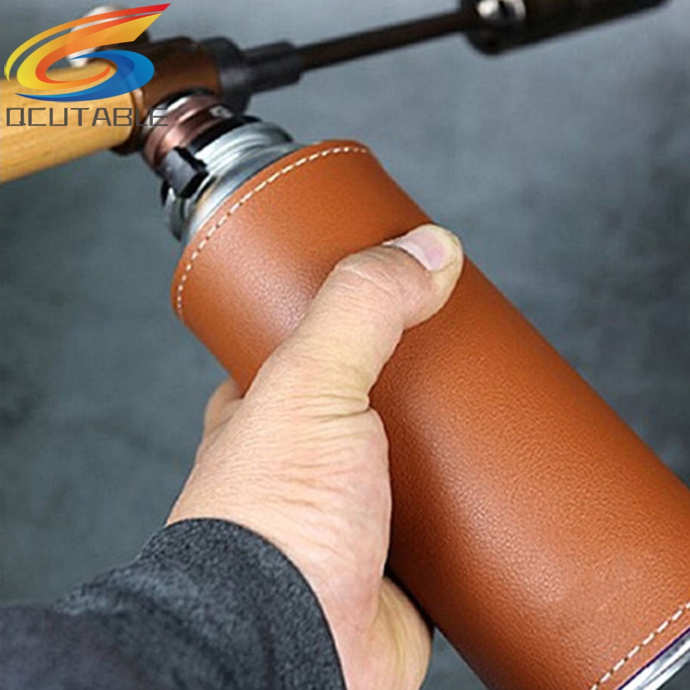 Vỏ da PU dài bảo vệ bình gas khi đi dã ngoại tùy chọn màu sắc