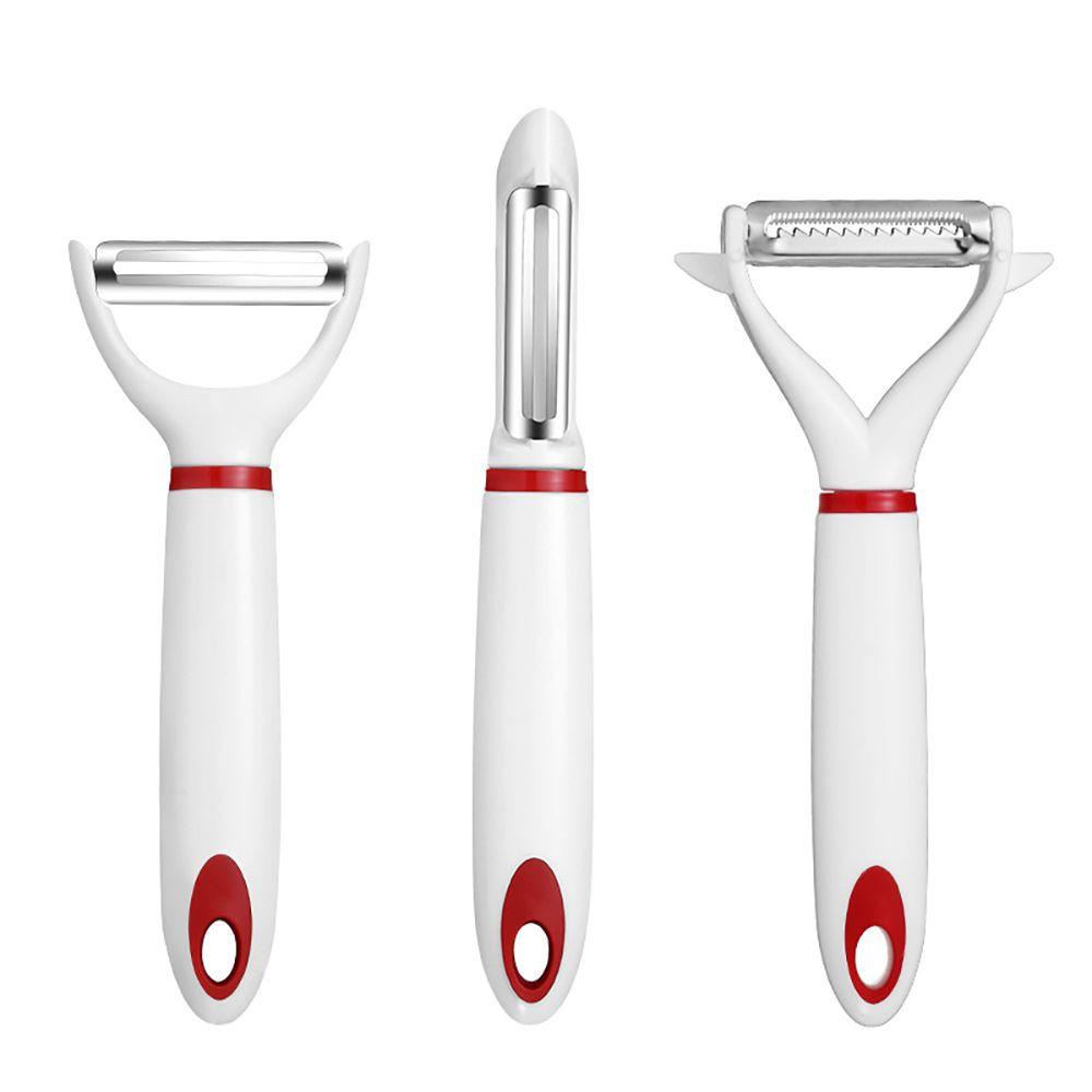 LLOYD 1 pcs Fruit Peeler Convenient Cucumber Shredder Cabbage Grater Creative Stainless Steel Kitchen Supplies ABS Handle Potato Peeler Multi-functional Vegetable Grater/Multicolor