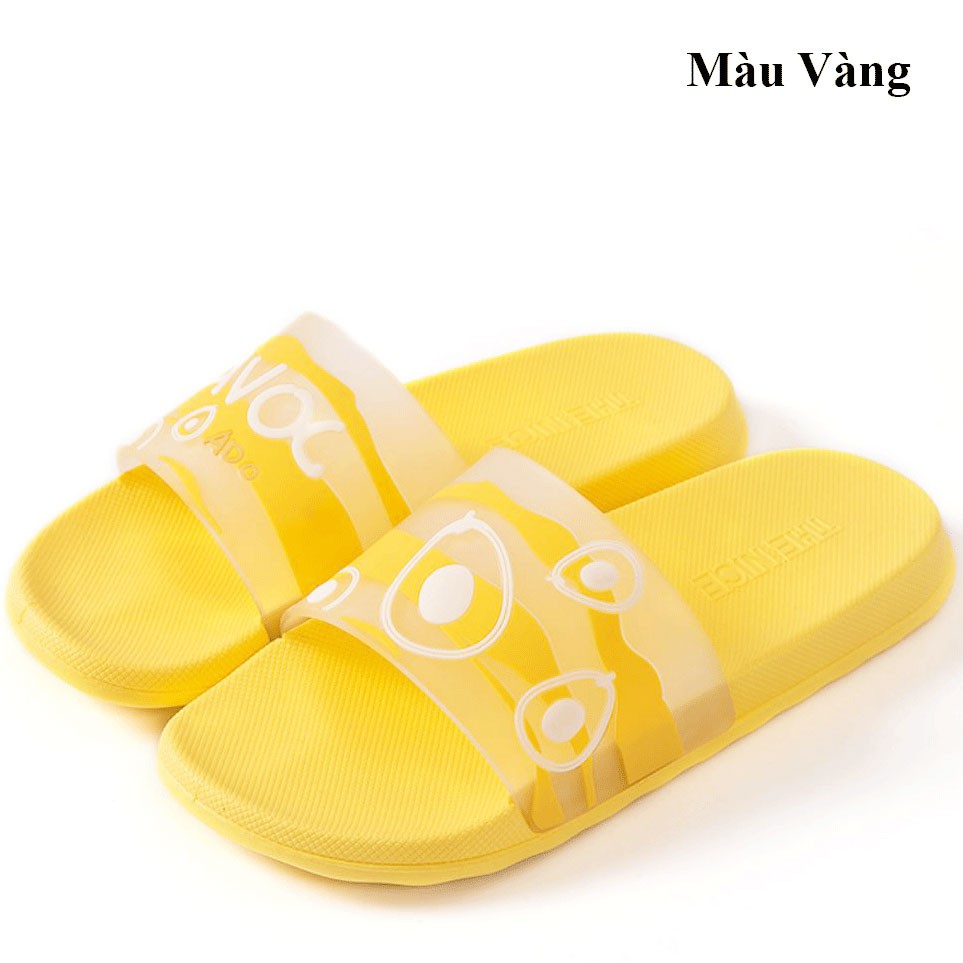 (MUA LẺ GIÁ SỈ) DÉP CAO SU UNISEX THỜI TRANG ULZZANG IN NỔI 3D AVOC QUAI TRONG SIÊU ĐẸP