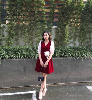 Váy phối tay