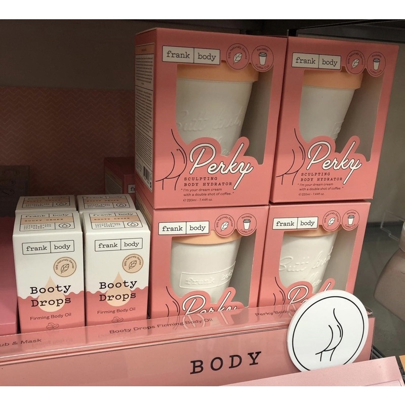 HŨ BODY LOTION DƯỠNG ẨM TOÀN THÂN FRANK BODY PERKY SCULPTING BODY HYDRATOR