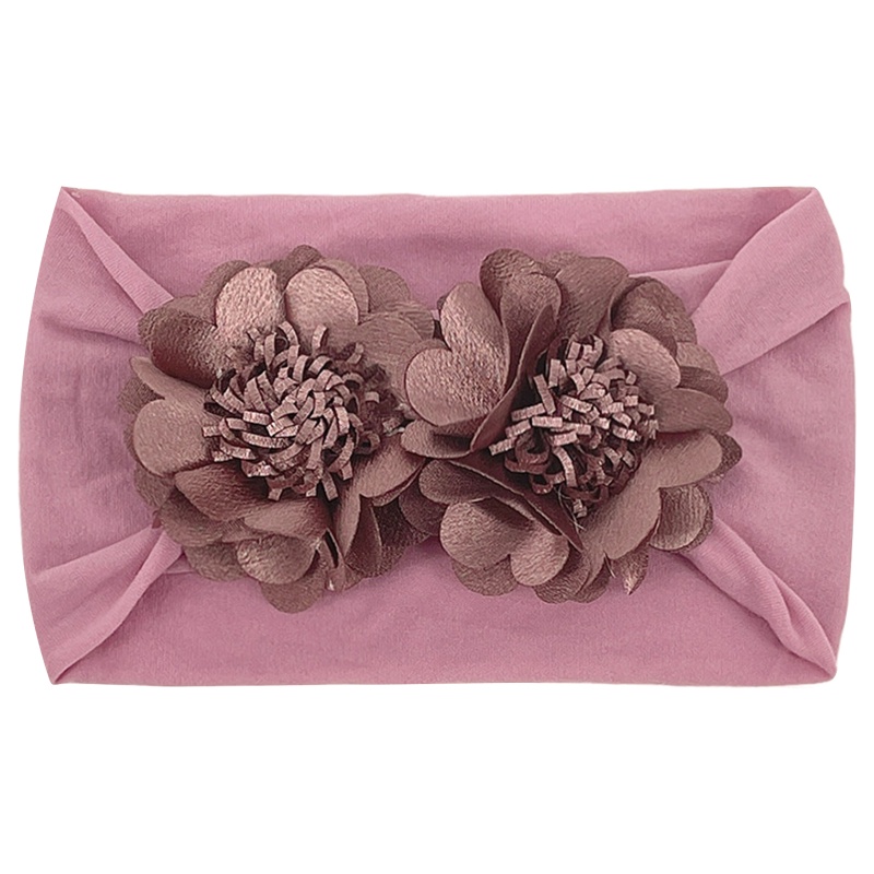 Băng Cài Đầu Bằng Nylon Mềm Co Giãn In Hoa Dành Cho Bé Gái Sơ Sinh