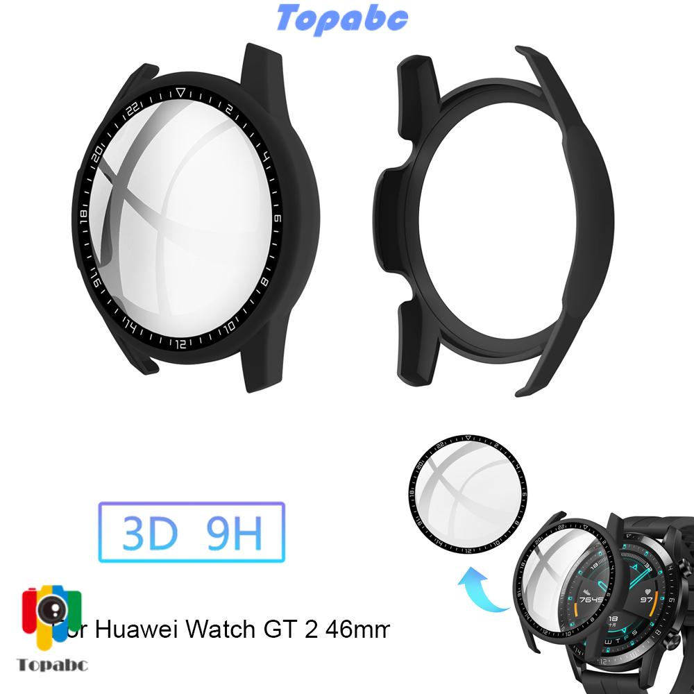 📞TOP💻 Colorful Screen Protector Frame Shockproof Bumper Shell Dial Scale Protective Case Fingerprint-proof Luxury Full Coverage Watch PC Tempered Glass Cover/Multicolor