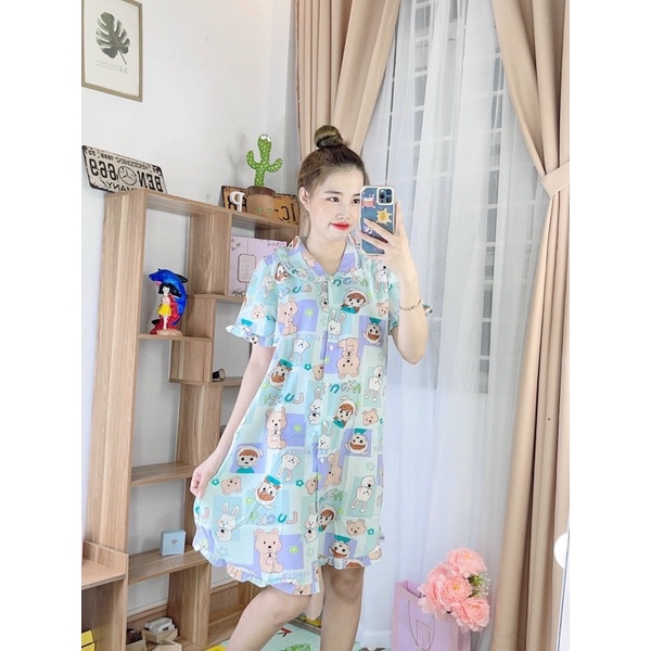 VÁY NGỦ HOẠ TIẾT SIÊU CƯNG LẮM Ạ