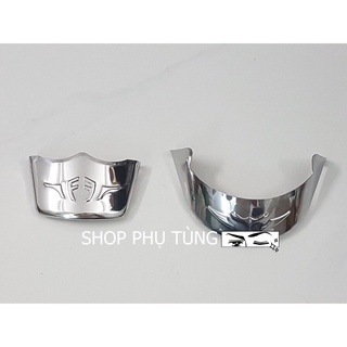 Ốp mỏ dè inox trước sau xe vision 2021