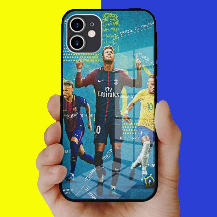 Ốp lưng kính GOGO thiên tài neymar Iphone 7 - Iphone 12 pro max OK-FOO20010197