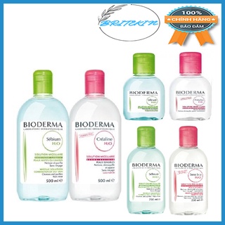 Dòng Nước Tẩy Trang Pháp Bioderma Sensibio H2O & Sebium H2O