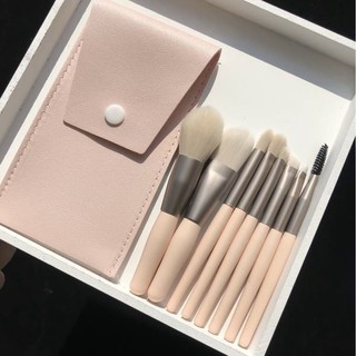 Bộ 8 cọ trang điểm cơ bản pastel lùn BAO DA Enstore