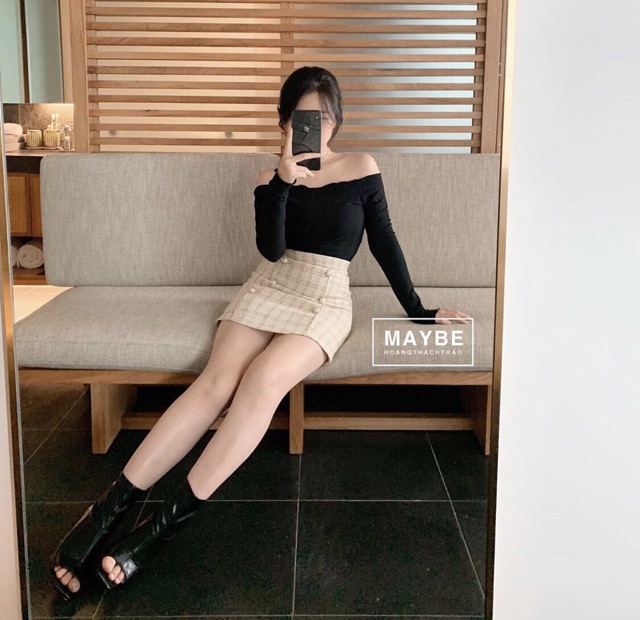 Áo trễ vai dài
 tay 📣FREESHIP Đơn 250K📣 Áo trễ vai tay dài basic hàng Quảng Châu | BigBuy360 - bigbuy360.vn