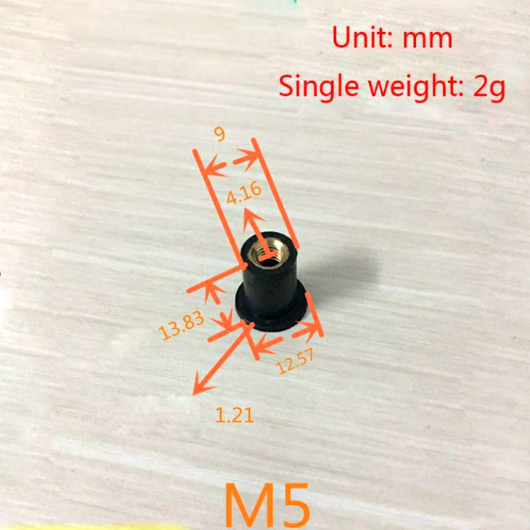 Cao Su Gắn Mão Winner X - Ốc Bu Lông Mũ Cao Su M5 Bắt Kính Chắn Gió (90111-KW3-003)