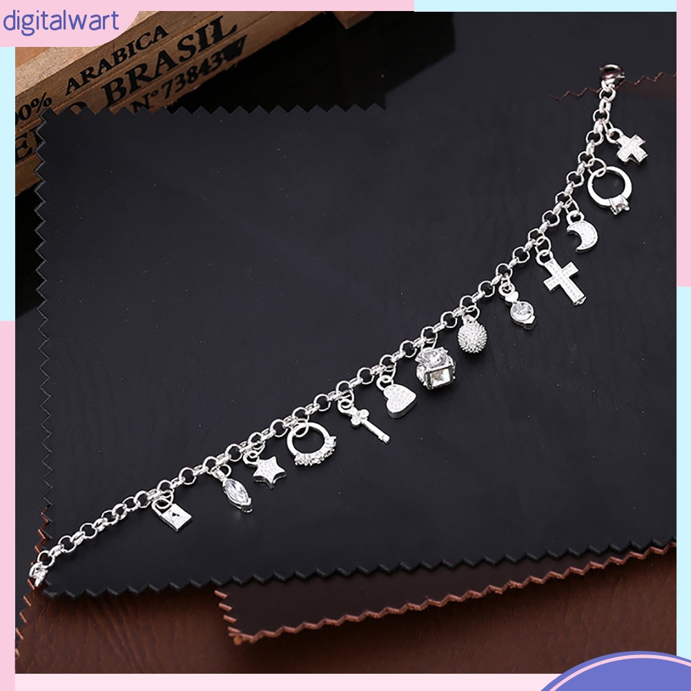 Vòng Đeo Tay Mạ Bạc Kiểu Dáng Đơn Giản Thanh Lịch Dành Cho Nữ