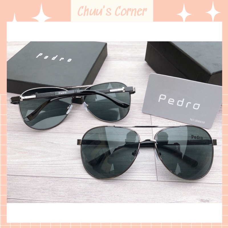[Fullbox] Mắt kính mát nam nữ thời trang pedro, làm quà tặng siêu sang