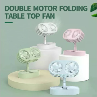 (Tặng kèm cáp sạc USB) Quạt mini cầm tay tích điện để bàn FY050 mẫu mới 2022