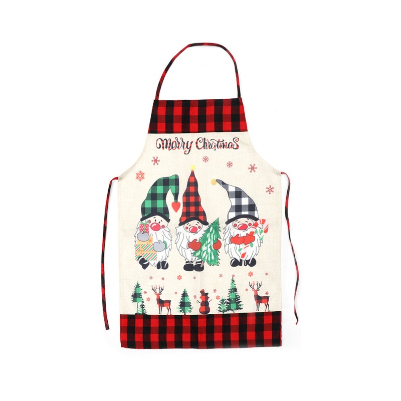 Tạp Dề In Chữ Merry Christmas Có Dây Đeo Thắt Lưng Tùy Chỉnh Tiện Dụng Cho Nhà Bếp