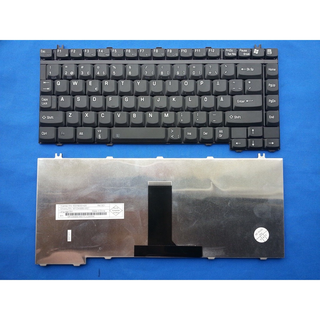 Bàn phím laptop Toshiba Qosmio E10 E15 F15 G10 G15, Tecra A1 A2 A3 A4 A5 A6 A7 A8 M1 M2 M3 M4 M11 S2 S3