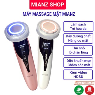 Máy massage mặt cầm tay ion - mát xa nâng cơ đẩy tinh chất – chăm sóc da - MIANZ GROUP