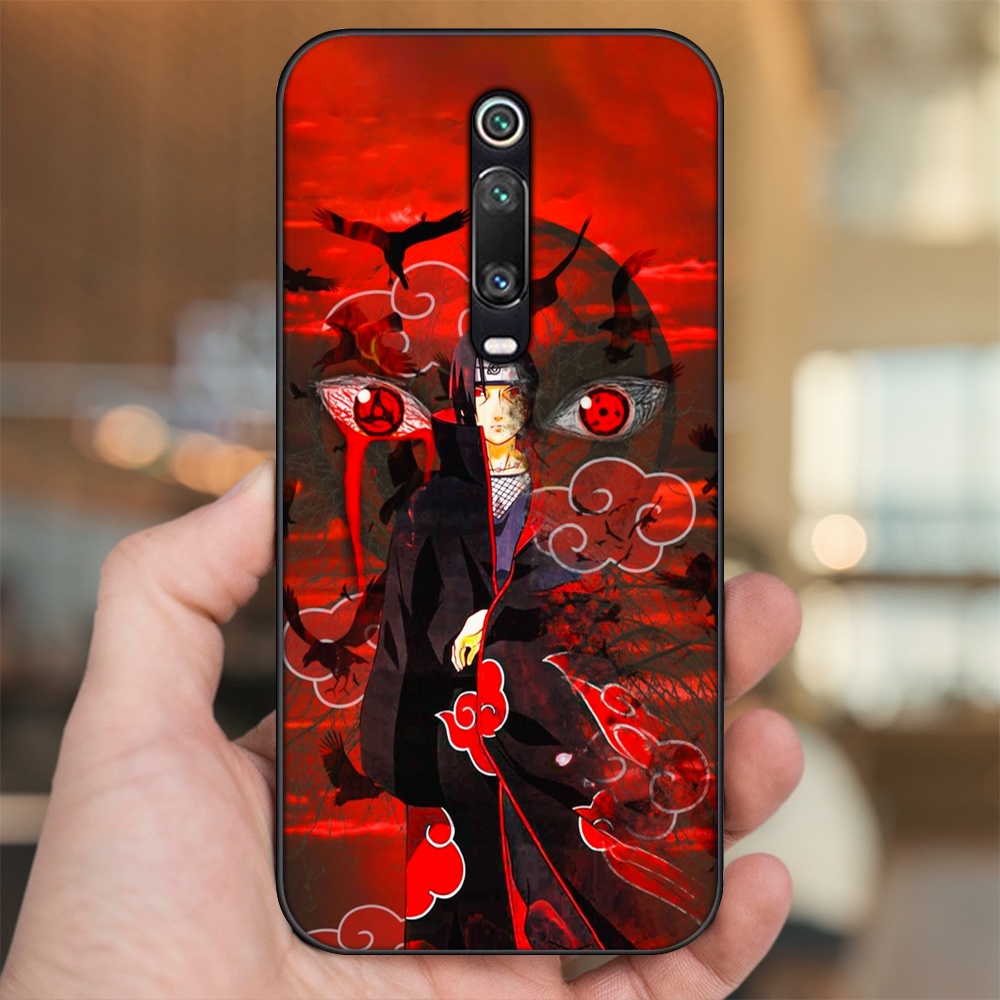 Ốp lưng Xiaomi K20, K20 Pro, Mi 9T viền đen in hình Uchiha Itachi Naruto