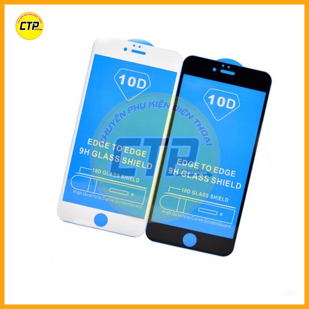 ⚡️FREESHIP Trên 50k⚡️Cường lực iphone 10D full màn cho Iphone 6/6s/6p/6sp/7/8/7p/8p/X/Xsmax/Xr/ip11/ip11pro/ip11promax | BigBuy360 - bigbuy360.vn