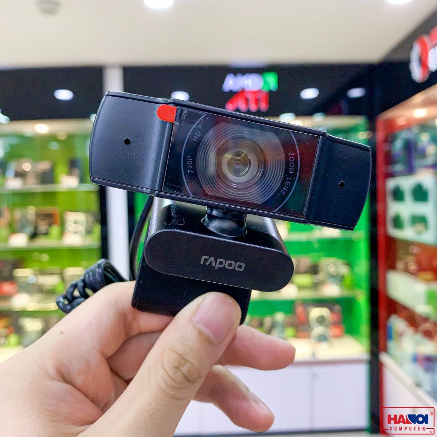 Webcam Rapoo C200 FullHD 720p Tích hợp Micro chung cổng USB hình ảnh HD siêu nét - CHÍNH HÃNG 100% - BH 24 THÁNG ĐỔI MỚI | WebRaoVat - webraovat.net.vn