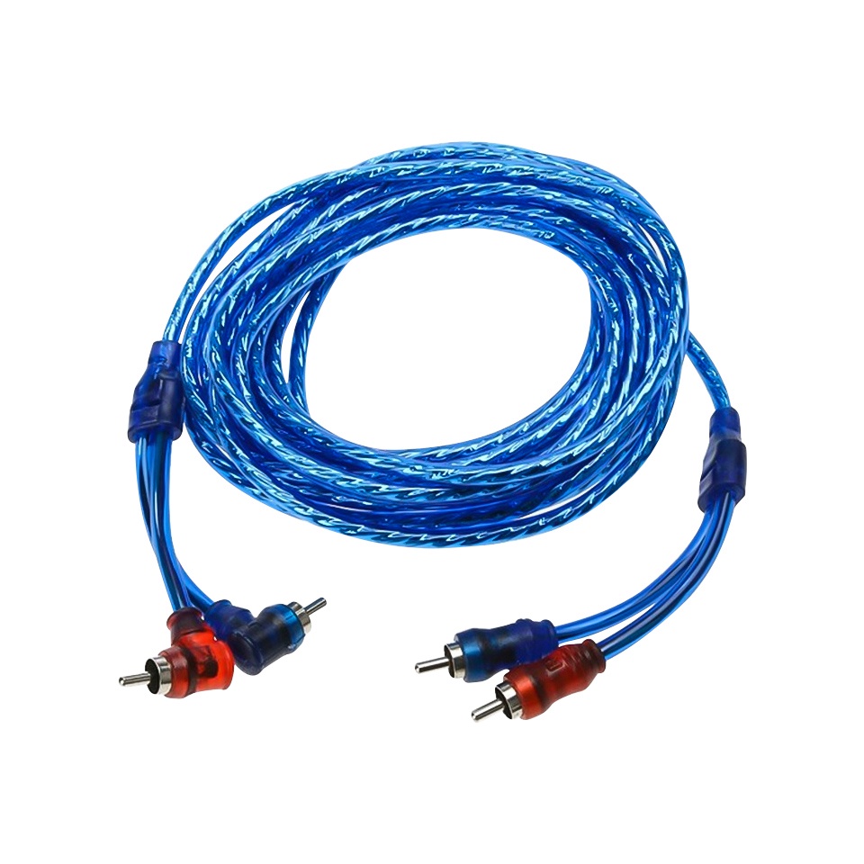 1PCS Cáp kết nối âm thanh nổi RCA trên xe hơi Đầu nối phích cắm nam siêu linh hoạt 1/3/5 M