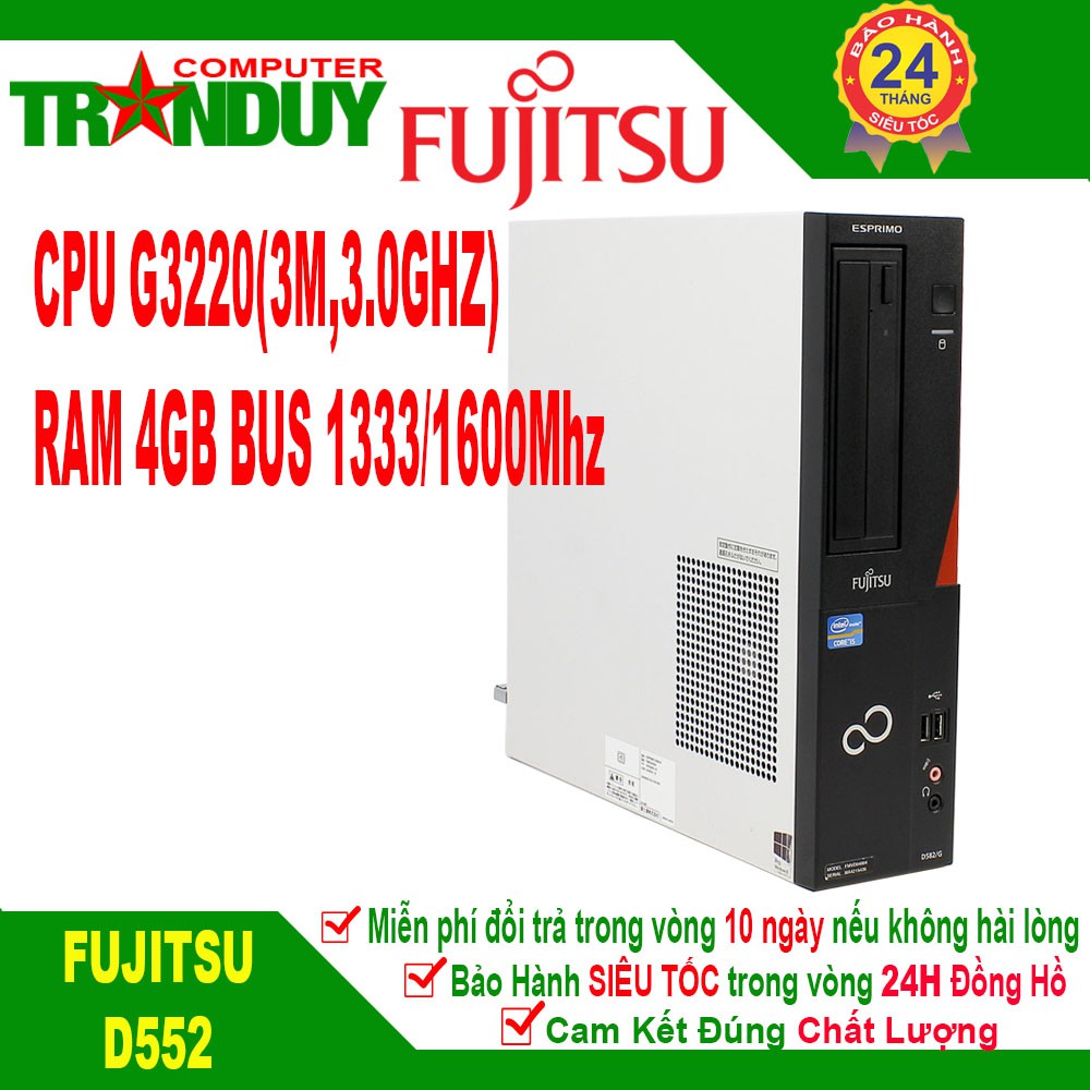 Máy Tính Để Bàn Fujitsu Intel Pentium G3220/Ram 4GB /Hàng Nhập Khẩu Likenew 99%