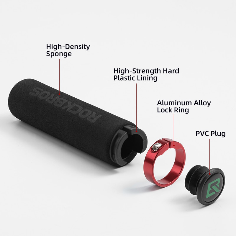 Tay nắm xe đạp MTB bằng silicon mềm chống trượt giảm xóc siêu nhẹ
