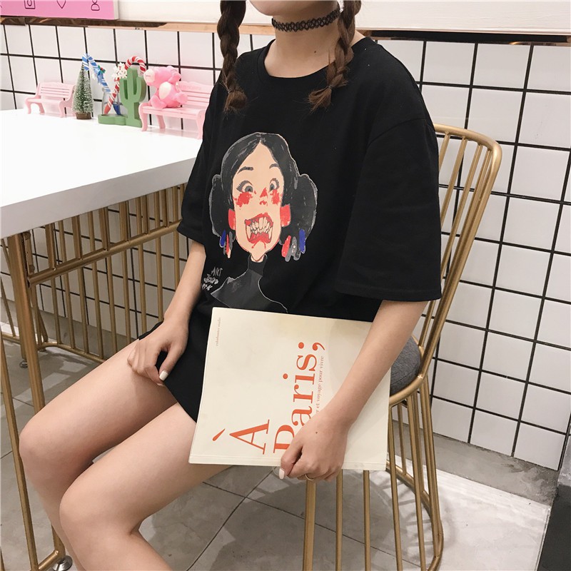 🌸Siêu Rẻ 💯  Áo thun tay lỡ cô bé cute (unisex) oversize CHẤT ĐẸP CÓ FREESHIP | BigBuy360 - bigbuy360.vn