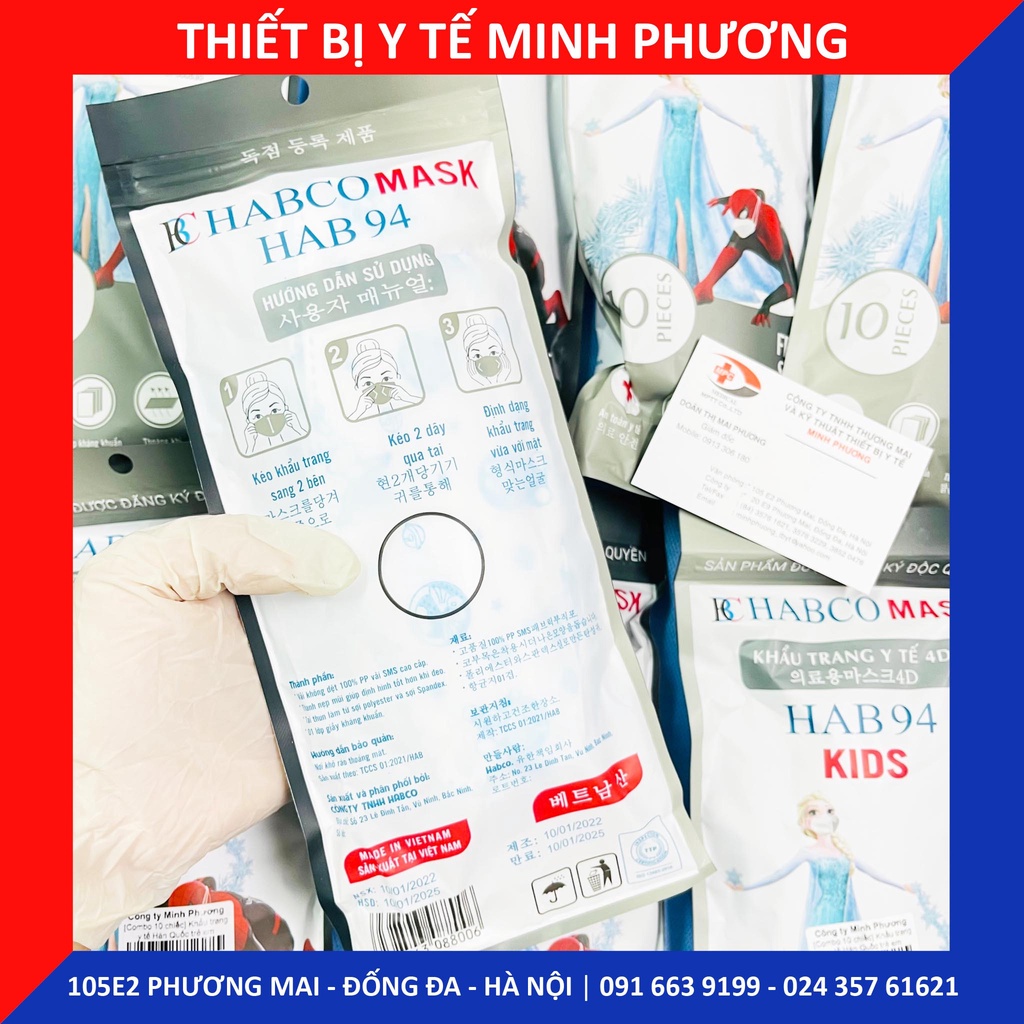 [Combo 10 chiếc] Khẩu trang y tế Hàn Quốc trẻ em