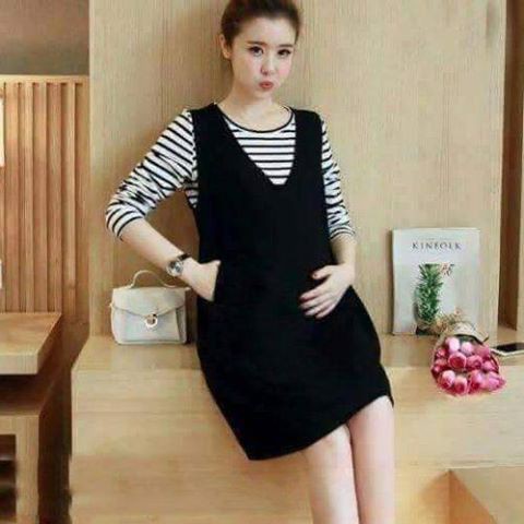 đầm bầu MMS_789 set yếm . lẻ yếm 270k