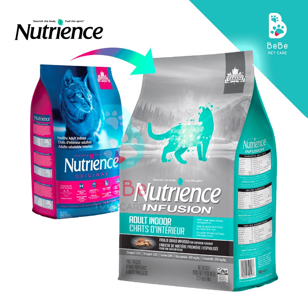 [2.27Kg] Hạt NUTRIENCE Infusion Adult Indoor Cho Mèo Trưởng Thành (Thịt Gà &amp; Rau Củ Tự Nhiên)