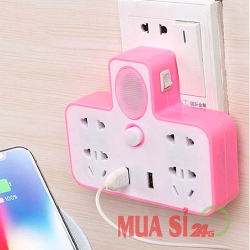 Ổ CẮM ĐIỆN ĐA NĂNG 2 CỔNG USB CÓ ĐÈN NGỦ