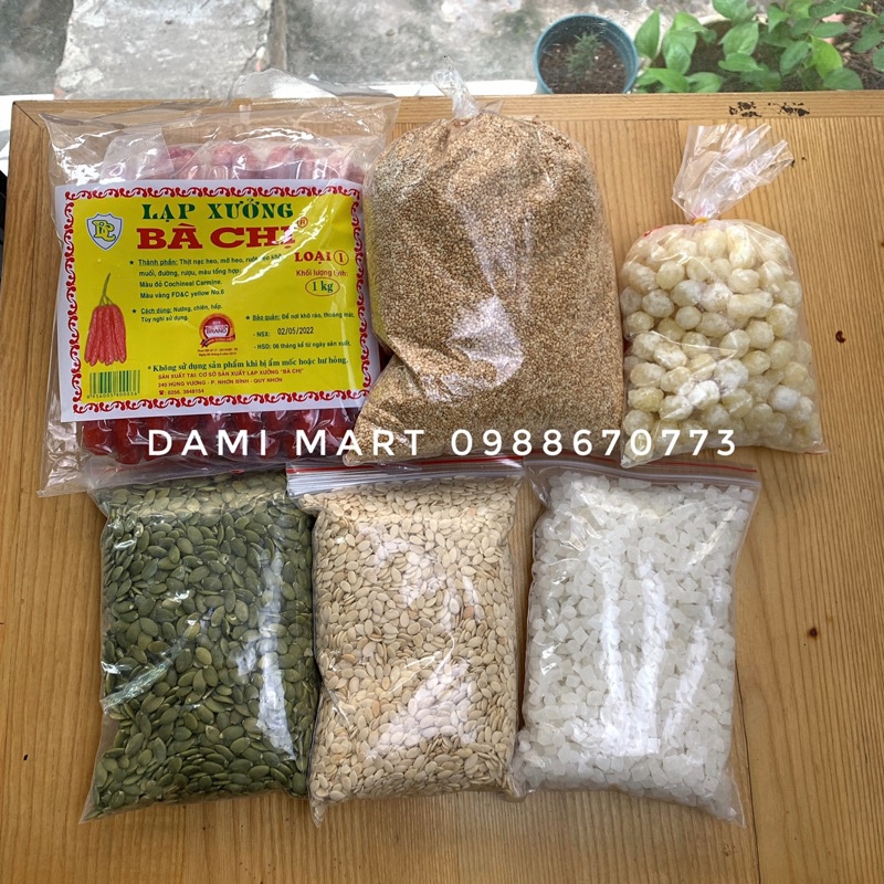 Nguyên liệu làm nhân thập cẩm bánh trung thu (tự chọn mỗi loại 100g)