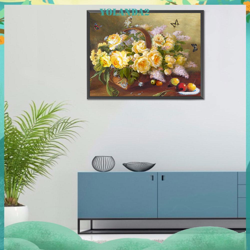 Tranh Thêu Chữ Thập DIY 11CT Hình Hoa Tử Đinh Hương