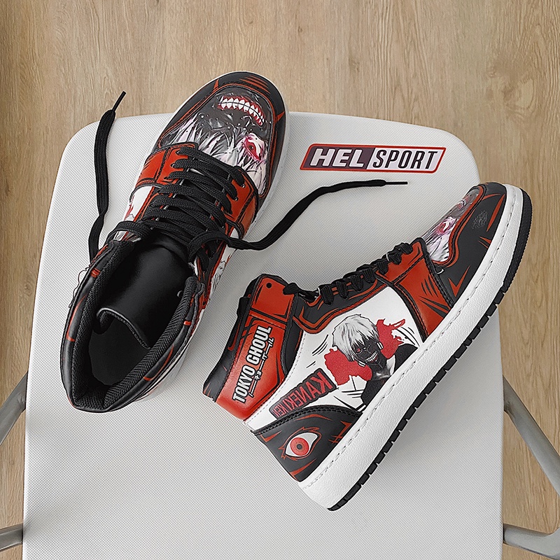 Giày sneaker cổ cao in hình ảnh anime Tokyo Ghoul thời trang dành cho nam và nữ