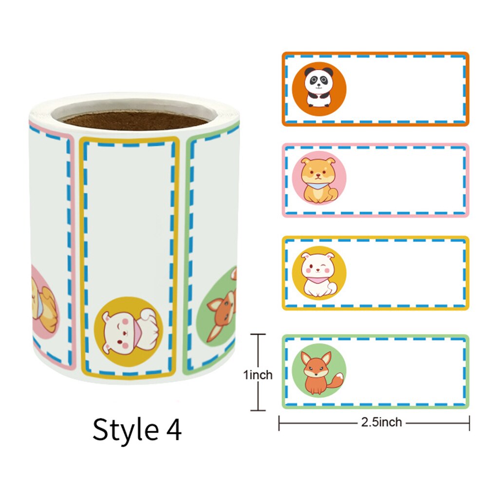 Set 300 Nhãn Dán Viết Chữ Kích Thước 2.5cm X 5cm Cho Bé