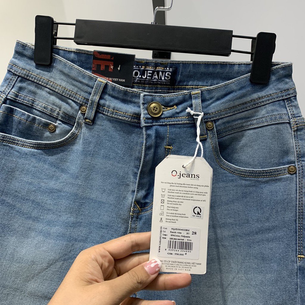 [CHÍNH HÃNG] Quần Jean nam Ojeans ống ôm trẻ trung 30402