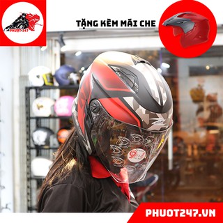 Mũ bảo hiểm 3/4 Zeus 613B