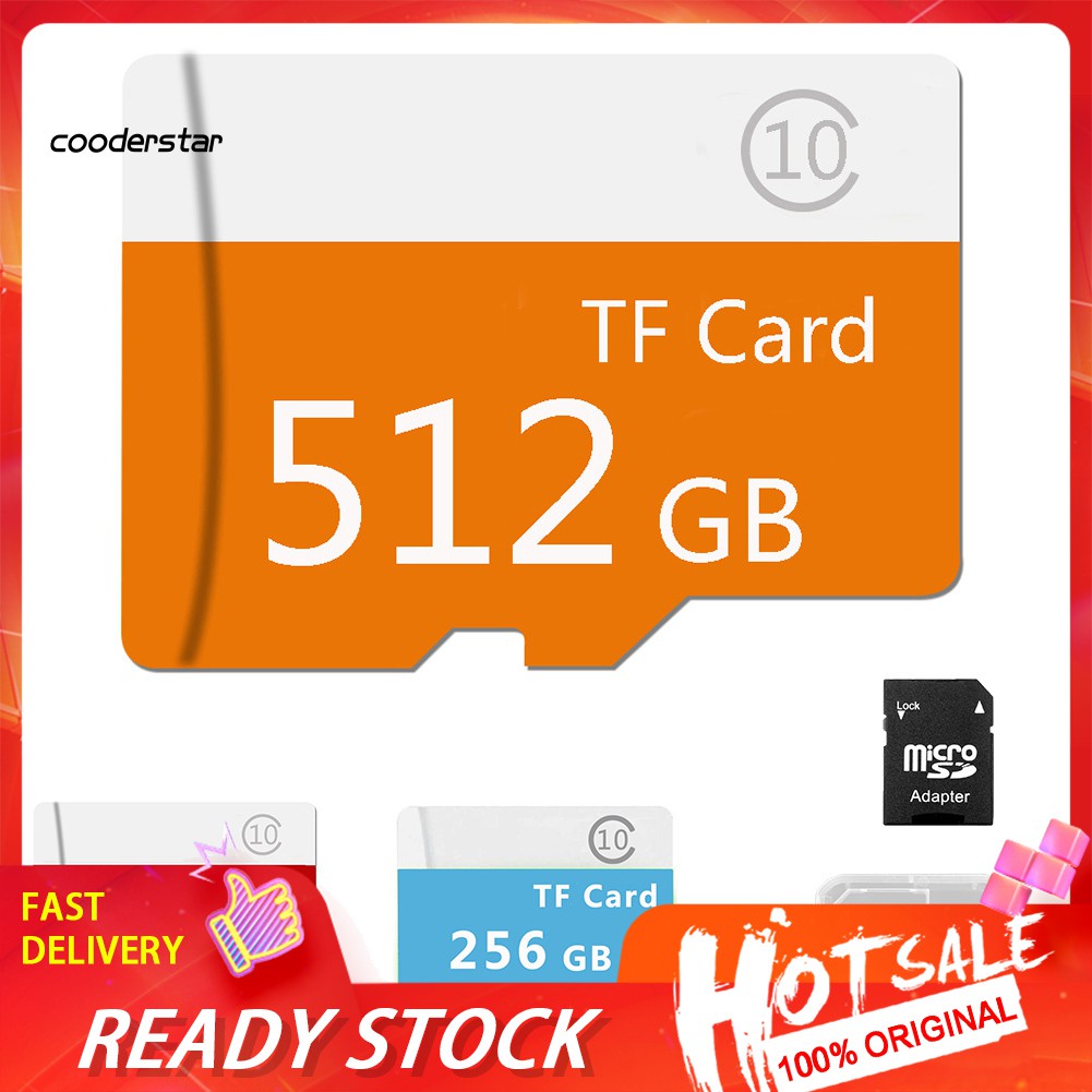 Thẻ Nhớ Micro Sd Tf Rxsc128Gb 256gb 512gb Kèm Đầu Đọc Thẻ Nhớ Cho Điện Thoại / Máy Ảnh