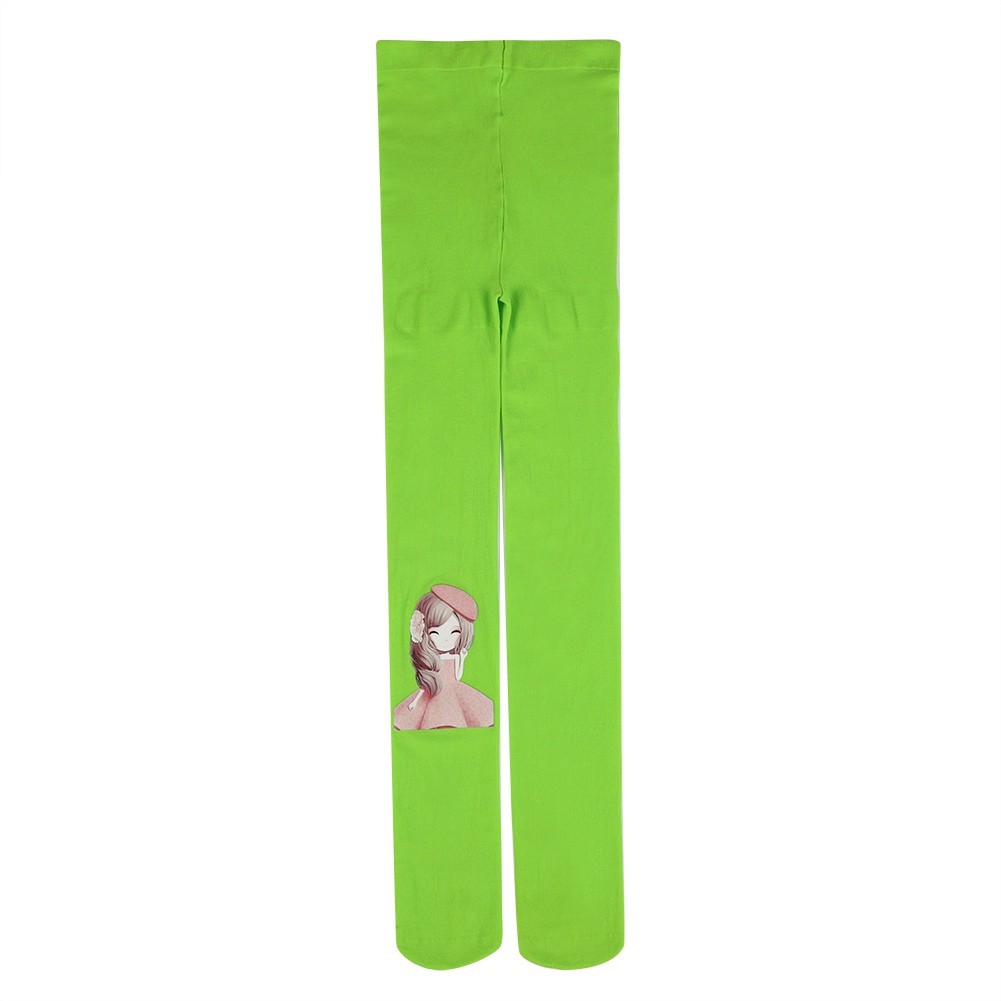 Quần tất họa tiết cô công chúa màu trơn xinh xắn cho bé gái