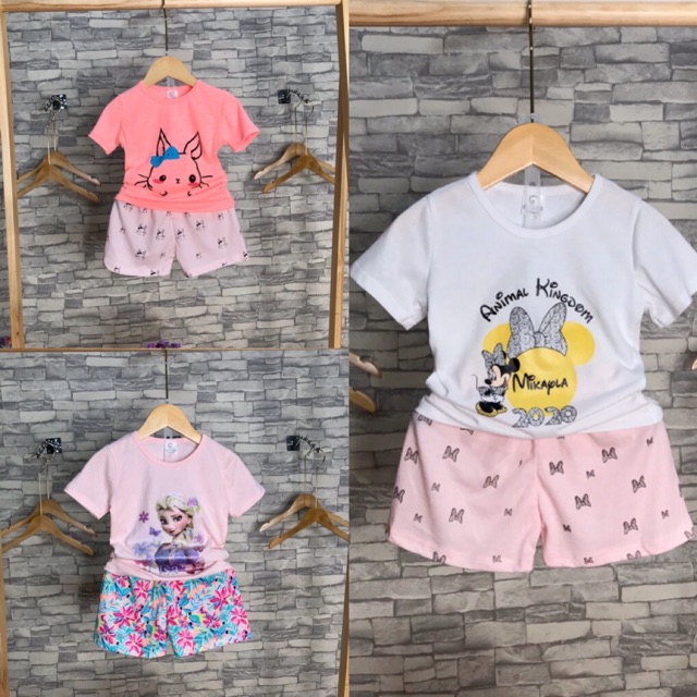 Bộ cotton xuất Hàn mềm mịn, thấm hút mồ hôi cho BÉ GÁI ❤️FREESHIP♥️