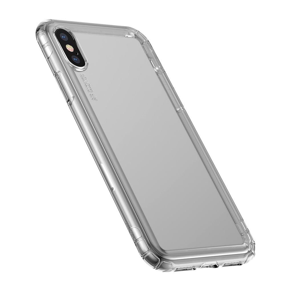 Ốp điện thoại TPU hiệu Baseus chống bụi có túi khí an toàn dành cho iPhone X / X 5.8 inch