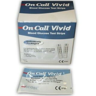 Que thử đường huyết On Call Vivid 25 que ( tiểu đường OnCall Vivid)