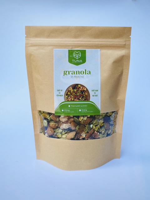 Granola - Ngũ cốc Ăn Kiêng Không Đường- Vị Matcha 250g