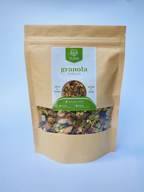 Granola - Ngũ cốc Ăn Kiêng Không Đường- Vị Matcha 250g | BigBuy360 - bigbuy360.vn