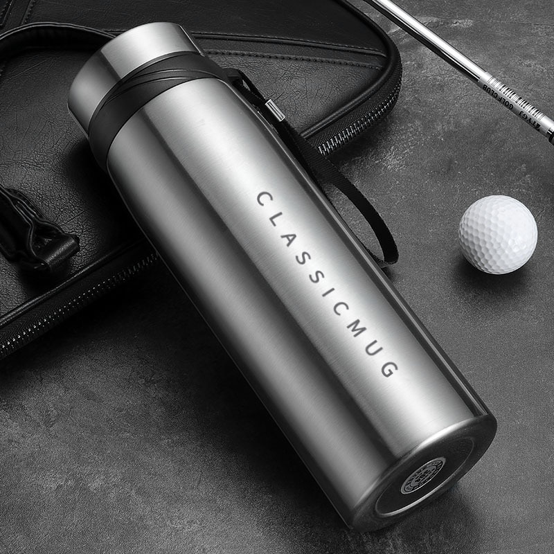 Portable Double Stainless Steel Vacuum Flask Coffee Tea Thermos Sport Travel Mug Large Capacity