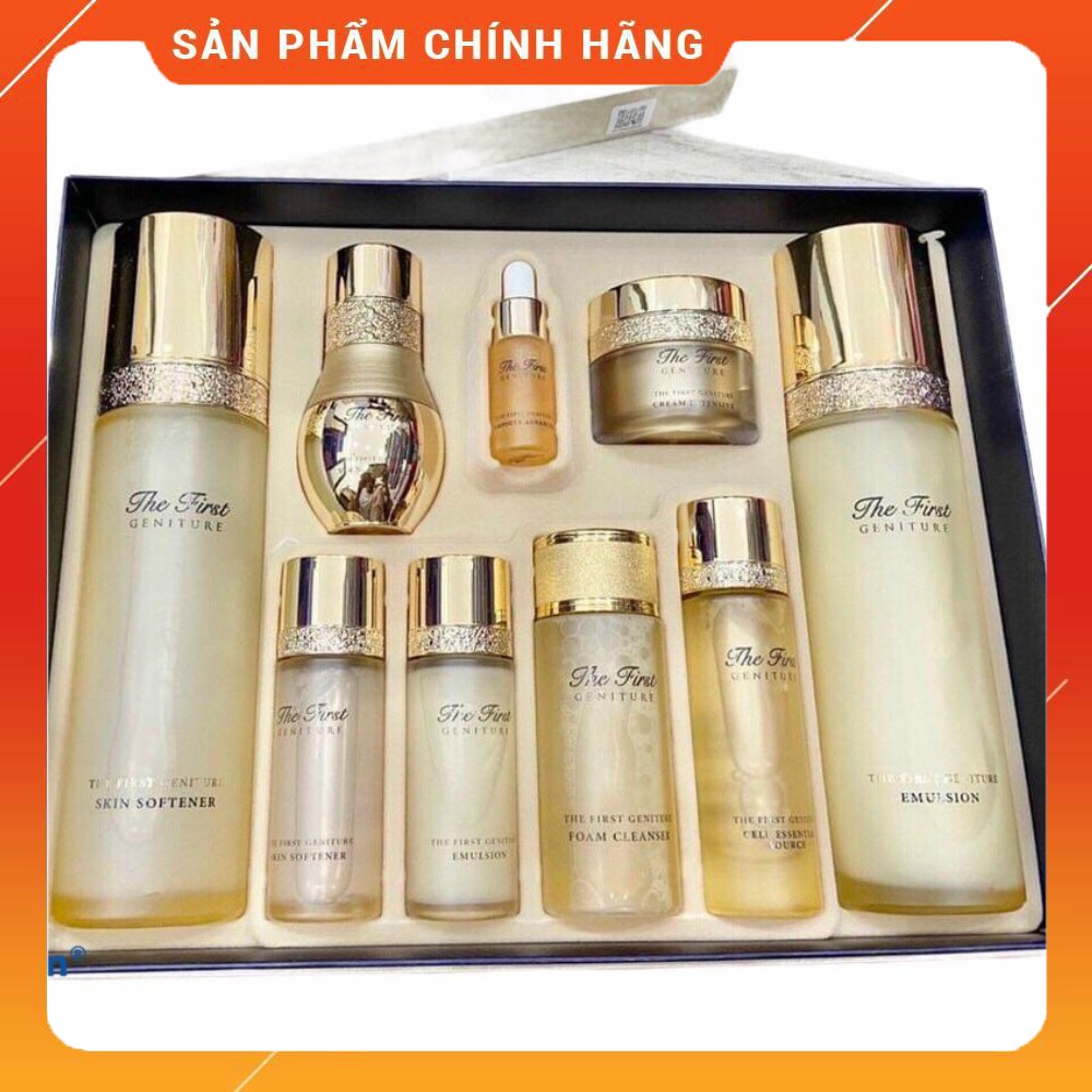 Bộ Dưỡng Tái Sinh Da Ohui The First Geniture Special Set 9 Sản Phấm Từ Tế Bào Gốc Xóa Đi Dấu Vết Thời Gian Trên Làn Da