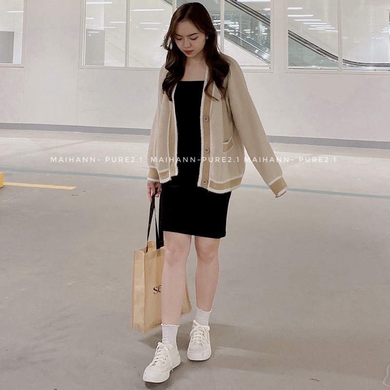 Áo cadigan lông thỏ mịn quảng châu loại một | BigBuy360 - bigbuy360.vn